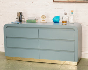 Blue Post Modern Dresser