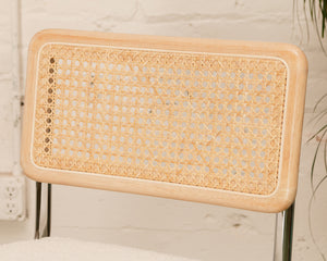 Modern Blonde Cantilever Counter Stool