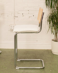 Modern Blonde Cantilever Counter Stool