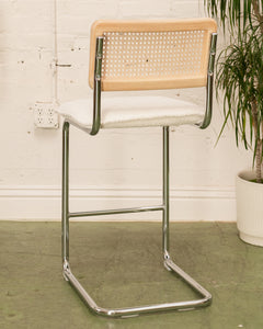 Modern Blonde Cantilever Counter Stool