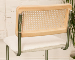 Modern Blonde Cantilever Counter Stool