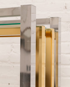 Chrome and Brass Shelf