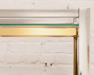 Chrome and Brass Shelf