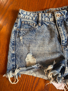 Denim Cut Off Shorts (S)