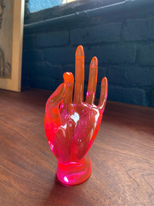 Pink Lucite Hand