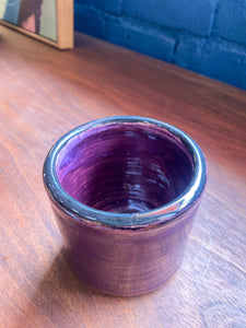 Vintage Small Purple Planter