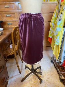 Adidas Plum Colored Velour Skirt (M)