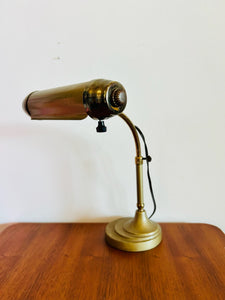 Art Deco Brass Desk Lamp