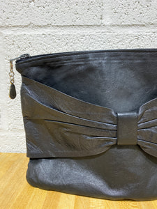 Vintage Soft Black Leather Handbag