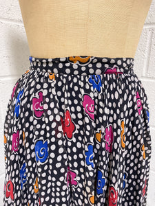 Floral and Polka Dot Skirt (4)