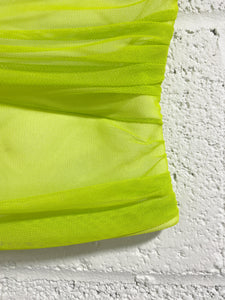 Fluorescent Green Net Tube Top (2)