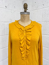 Load image into Gallery viewer, Long Sleeve Mustard Colored Blouse (L)
