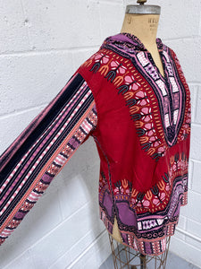 Dashiki Pullover with Hood (L)