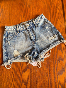 Denim Cut Off Shorts (S)