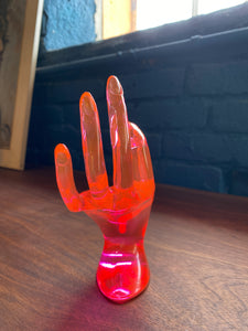 Pink Lucite Hand