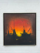 Load image into Gallery viewer, Oil Painting of Ships
