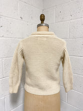 Load image into Gallery viewer, Small Cream Colored Thick Cardigan
