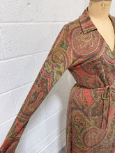 Load image into Gallery viewer, Paisley Wrap Dress - As Found (M)
