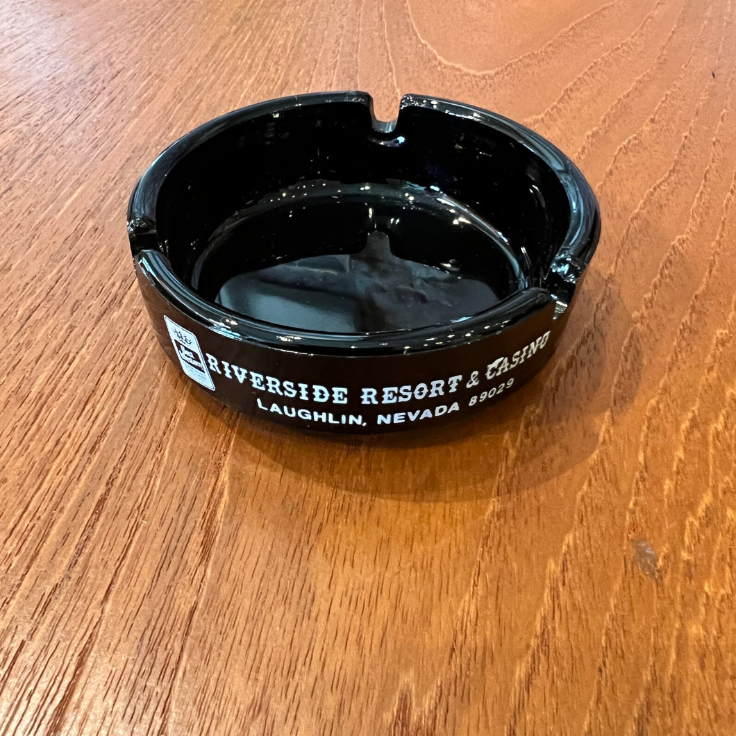 Riverside Resort & Casino Black Ashtray