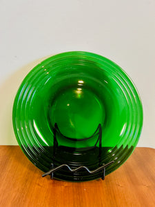 Emerald Green Hand Blown Plate