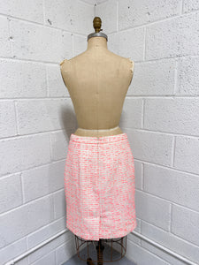 Knobby Cream and Pink Tweed Skirt (10)