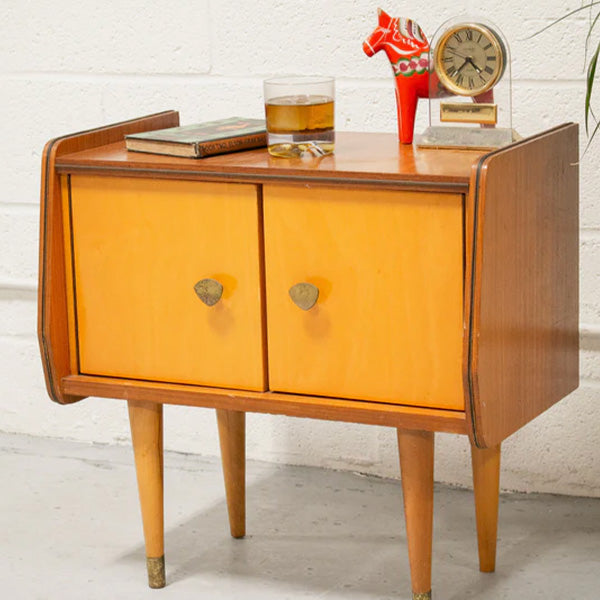 Vintage Low Profile Nightstand