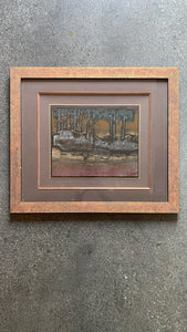 Into the Woods, Printmake Painting Framed