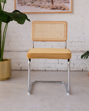 Load image into Gallery viewer, Blonde Cantilever Chair yellow Seat
