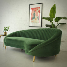 Load image into Gallery viewer, Selena green pleated Sofa
