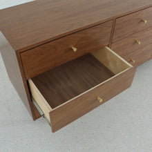 Load image into Gallery viewer, Hansen Nine Drawer Walnut Dresser
