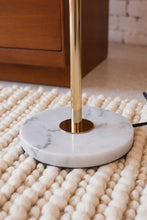 Load image into Gallery viewer, Nina Marble Brass Floor Lamp
