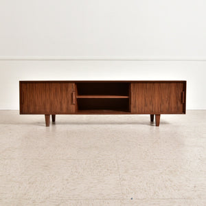 “Miles” Low Profile Walnut Credenza