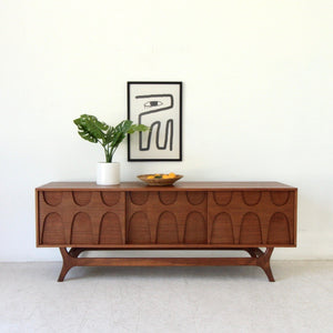 Scandinavian Walnut Credenza by Sunbeam Vintage