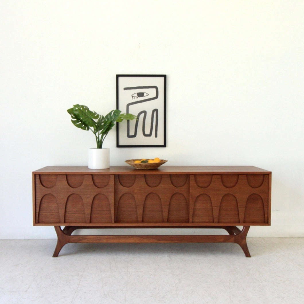 Scandinavian Walnut Credenza by Sunbeam Vintage