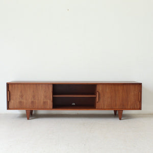 Low Profile Walnut Media Credenza