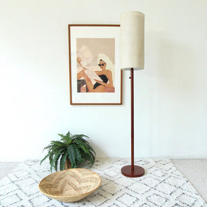 “Broadway” Wood Floor Lamp