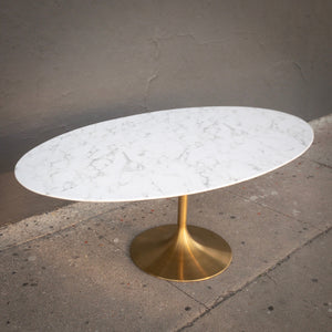 Daisy Table Gold Base 78"