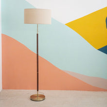 Load image into Gallery viewer, Garret Floor Lamp with Brass Base
