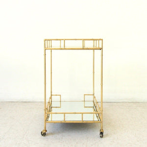 Tropical Gold Bar Cart