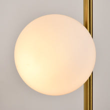 Load image into Gallery viewer, Brass Double Globe Floor Lamp
