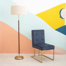 Load image into Gallery viewer, Mid Century Modern Floor Lamp with Brass Base
