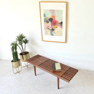 Stedman Walnut Slat Coffee Table