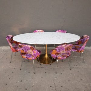 Daisy Table Gold Base 78"