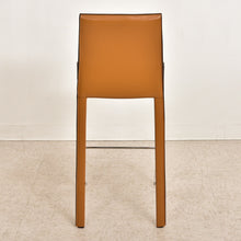 Load image into Gallery viewer, Simone Sleek Recycled Leather Bar Stool
