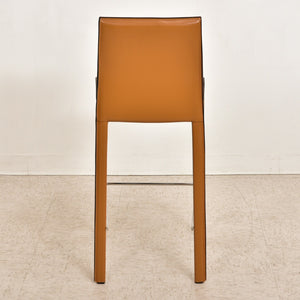 Simone Sleek Recycled Leather Bar Stool