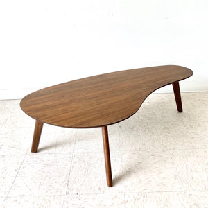 Walnut Boomerang Coffee Table