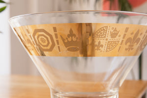 Vintage Royal Gold Rim Glass Bowl