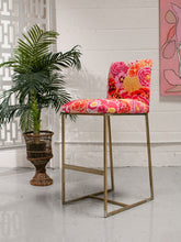 Load image into Gallery viewer, Gold Single Vintage Bar Stool
