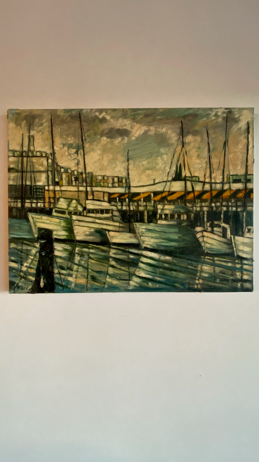 A Trip to the Marina, Painting