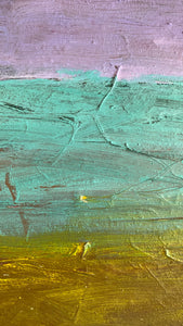 Purple Teal Yellow, Painting